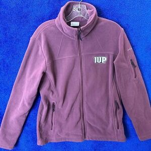 Burgundy Columbia Sportswear fleece 1UP‎ jacket